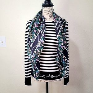Beautiful Floral Karl Lagerfeld Scarf NWT